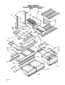 05 - Shelf, Lit / Optional parts for Kitchenaid Refrigerator KTRS22KXWH20 from AppliancePartsPros.com