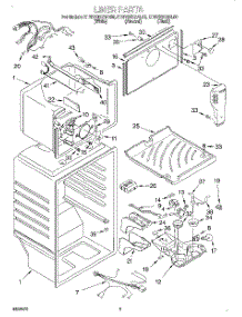 02 - Liner parts for Kitchenaid Refrigerator KTRV20KGBL00 from AppliancePartsPros.com