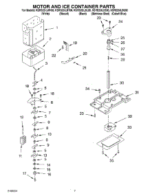 05 - Motor And Ice Container Parts parts for Kitchenaid Refrigerator KSRS25ILWH00 from AppliancePartsPros.com