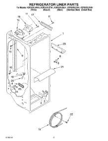 02 - Refrigerator Liner Parts parts for Kitchenaid Refrigerator KSRS25ILSS01 from AppliancePartsPros.com