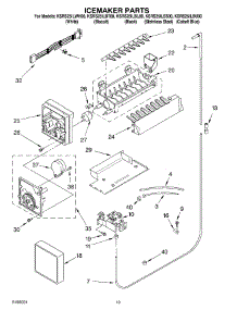 12 - Icemaker Parts, Parts Not Illustrated parts for Kitchenaid Refrigerator KSRS25ILWH00 from AppliancePartsPros.com