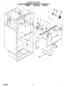 02 - Liner parts for Kitchenaid Refrigerator KTRS22MAAL10 from AppliancePartsPros.com