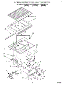 03 - Compartment Separator parts for Kitchenaid Refrigerator KTRS22MAWH10 from AppliancePartsPros.com