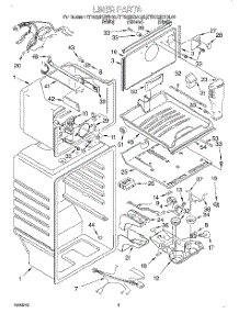 02 - Liner parts for Kitchenaid Refrigerator KTRS22KGAL00 from AppliancePartsPros.com