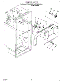 02 - Liner parts for Kitchenaid Refrigerator KTRS22KAWH12 from AppliancePartsPros.com