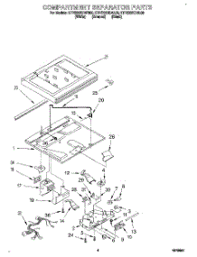03 - Compartment Separator parts for Kitchenaid Refrigerator KTRS22KDWH00 from AppliancePartsPros.com