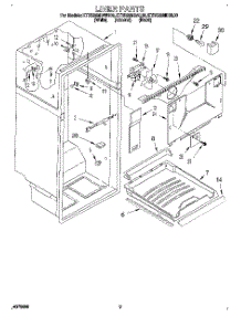 02 - Liner parts for Kitchenaid Refrigerator KTRS22MDBL00 from AppliancePartsPros.com