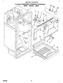 02 - Liner parts for Kitchenaid Refrigerator KTRS22KDBL01 from AppliancePartsPros.com