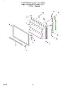 06 - Freezer, Lit / Optional parts for Kitchenaid Refrigerator KTRS22KFAL00 from AppliancePartsPros.com