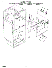 02 - Liner parts for Kitchenaid Refrigerator KTRS22KABL10 from AppliancePartsPros.com