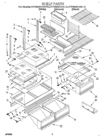 04 - Shelf, Lit / Optional parts for Kitchenaid Refrigerator KTRS22KABL10 from AppliancePartsPros.com