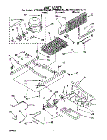 05 - Unit parts for Kitchenaid Refrigerator KTRS22KABL10 from AppliancePartsPros.com