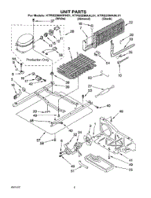 05 - Unit parts for Kitchenaid Refrigerator KTRS22MAWH01 from AppliancePartsPros.com