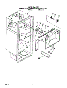 03 - Liner parts for Kitchenaid Refrigerator KTRS22MAAL00 from AppliancePartsPros.com