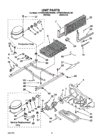 06 - Unit parts for Kitchenaid Refrigerator KTRS22MAAL00 from AppliancePartsPros.com