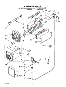 08 - Icemaker parts for Kitchenaid Refrigerator KTRS22MAAL00 from AppliancePartsPros.com