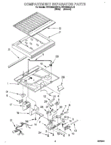 03 - Compartment Separator parts for Kitchenaid Refrigerator KTRS22MAAL12 from AppliancePartsPros.com