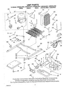 11 - Unit parts for Kitchenaid Refrigerator KSRU25ILWH01 from AppliancePartsPros.com