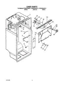 02 - Liner parts for Kitchenaid Refrigerator KTRS22KAWH01 from AppliancePartsPros.com