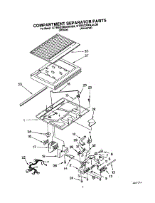 04 - Compartment Separator parts for Kitchenaid Refrigerator KTRS22MAWH00 from AppliancePartsPros.com