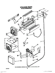 13 - Icemaker, Not Illustrated parts for Kitchenaid Refrigerator KSRB22DWWH02 from AppliancePartsPros.com