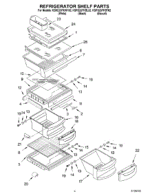 03 - Refrigerator Shelf Parts parts for Kitchenaid Refrigerator KSRG25FKBT02 from AppliancePartsPros.com