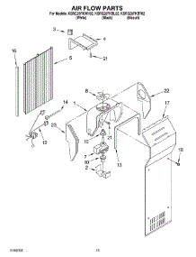 09 - Air Flow Parts parts for Kitchenaid Refrigerator KSRG25FKBT02 from AppliancePartsPros.com