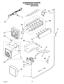 11 - Icemaker parts for Kitchenaid Refrigerator KSRG22FKSS01 from AppliancePartsPros.com