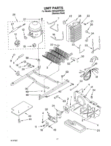 11 - Unit parts for Kitchenaid Refrigerator KSRG25FKSS01 from AppliancePartsPros.com