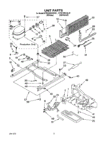 05 - Unit parts for Kitchenaid Refrigerator KTRC22KAWH01 from AppliancePartsPros.com