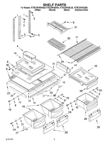 03 - Shelf parts for Kitchenaid Refrigerator KTRC22KKSS00 from AppliancePartsPros.com