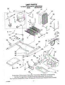 11 - Unit parts for Kitchenaid Refrigerator KSRB25FKBL00 from AppliancePartsPros.com