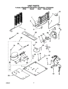 05 - Unit parts for Kitchenaid Refrigerator KTRC22MJBT01 from AppliancePartsPros.com