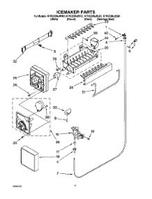 06 - Icemaker parts for Kitchenaid Refrigerator KTRC22MJWH01 from AppliancePartsPros.com