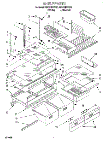 04 - Shelf, Lit / Optional parts for Kitchenaid Refrigerator KTRC22KBWH00 from AppliancePartsPros.com