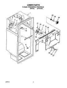 02 - Liner parts for Kitchenaid Refrigerator KTRS20KBWH00 from AppliancePartsPros.com