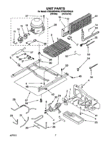 05 - Unit parts for Kitchenaid Refrigerator KTRS20KBWH00 from AppliancePartsPros.com