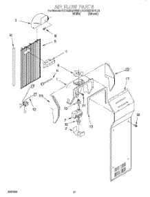 12 - Air Flow, Lit / Optional parts for Kitchenaid Refrigerator KSCS25QFAL01 from AppliancePartsPros.com