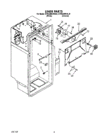 03 - Liner parts for Kitchenaid Refrigerator KTRS20MXWH20 from AppliancePartsPros.com