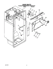 03 - Liner parts for Kitchenaid Refrigerator KTRS20KXWH20 from AppliancePartsPros.com