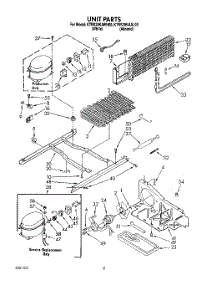 06 - Unit parts for Kitchenaid Refrigerator KTRS20KAWH00 from AppliancePartsPros.com