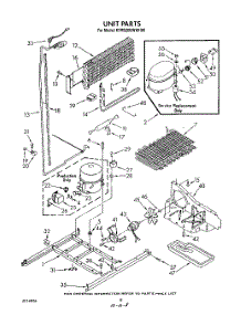06 - Unit parts for Kitchenaid Refrigerator KTRS20KWWH00 from AppliancePartsPros.com