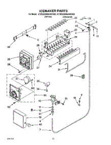 07 - Icemaker parts for Kitchenaid Refrigerator KTRS20MAWH00 from AppliancePartsPros.com