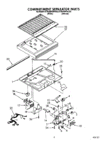 04 - Compartment Separator parts for Kitchenaid Refrigerator KTRS20KAAL00 from AppliancePartsPros.com