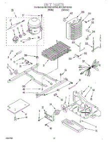 10 - Unit parts for Whirlpool Refrigerator 4KSRS27QFW00 from AppliancePartsPros.com