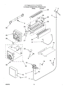 11 - Ice Maker parts for Whirlpool Refrigerator 4KSRS27QFA02 from AppliancePartsPros.com