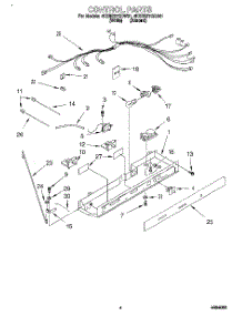 03 - Control parts for Whirlpool Refrigerator 4KSRS27QDA01 from AppliancePartsPros.com