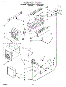 12 - Icemaker, Lit / Optional parts for Whirlpool Refrigerator 4KSRS27QAW01 from AppliancePartsPros.com