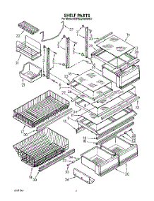 04 - Shelf, Lit / Optional parts for Kitchenaid Refrigerator KBRS22KWWH01 from AppliancePartsPros.com