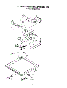 04 - Compartment Separator parts for Kitchenaid Refrigerator KBRS22KWWH00 from AppliancePartsPros.com